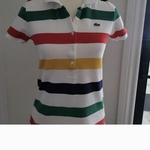 Lacoste Striped Polo Shirt - Hudson's Bay